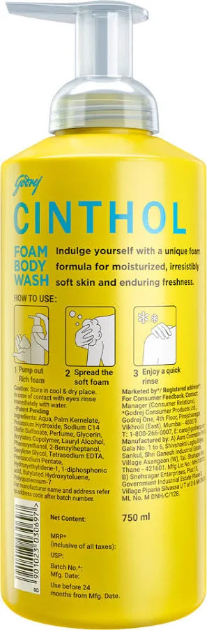 Cinthol Lime Foam Body Wash