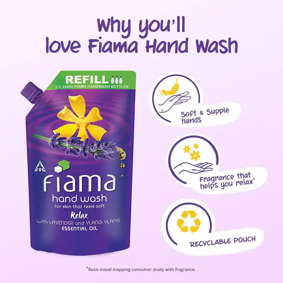 Fiama Relax Hand Wash Refill Pouch (Lavender & Ylang Ylang)