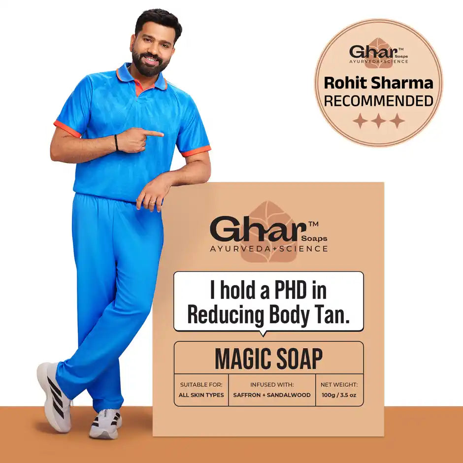 Ghar Soaps Sandalwood & Saffron Magic Brightening Soap