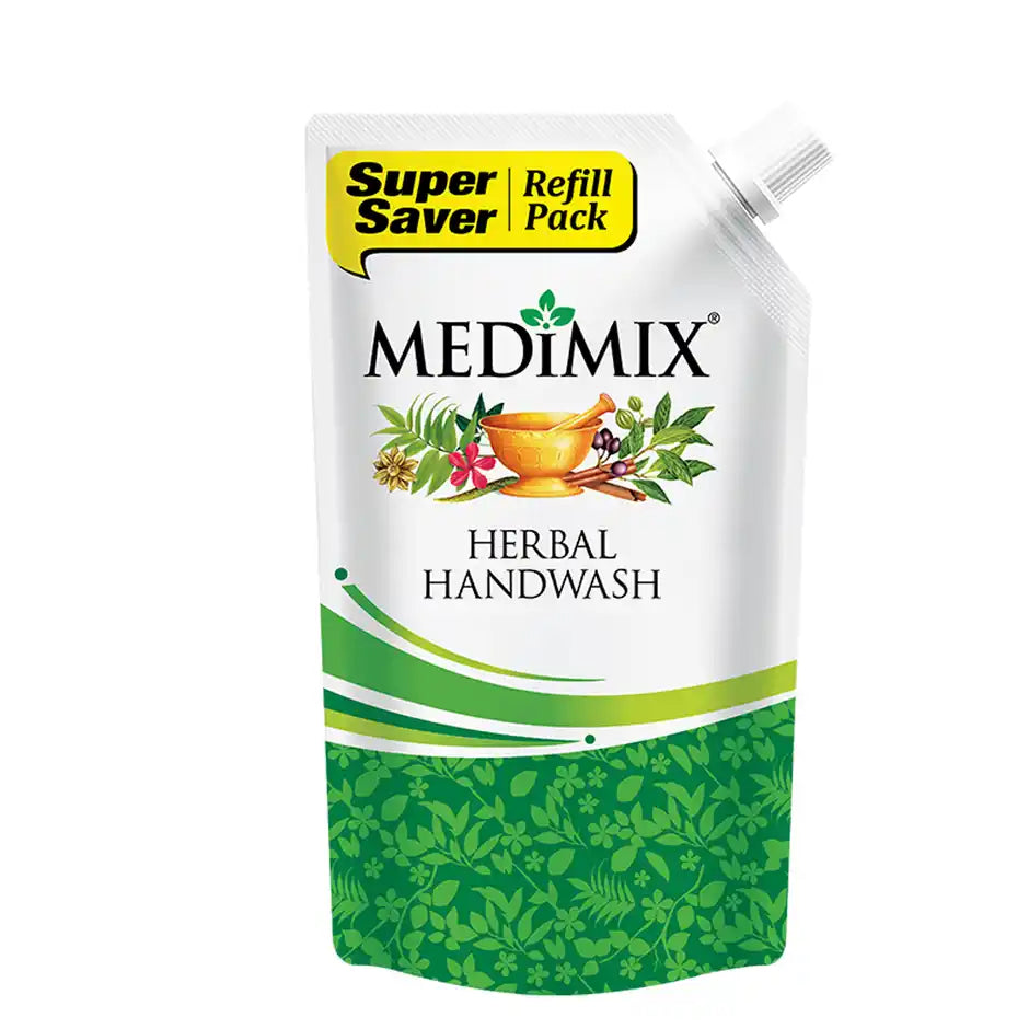 Medimix Herbal Handwash Refill Pouch 18 Exotic Herbs for Germ Protection & Moisturized Hands