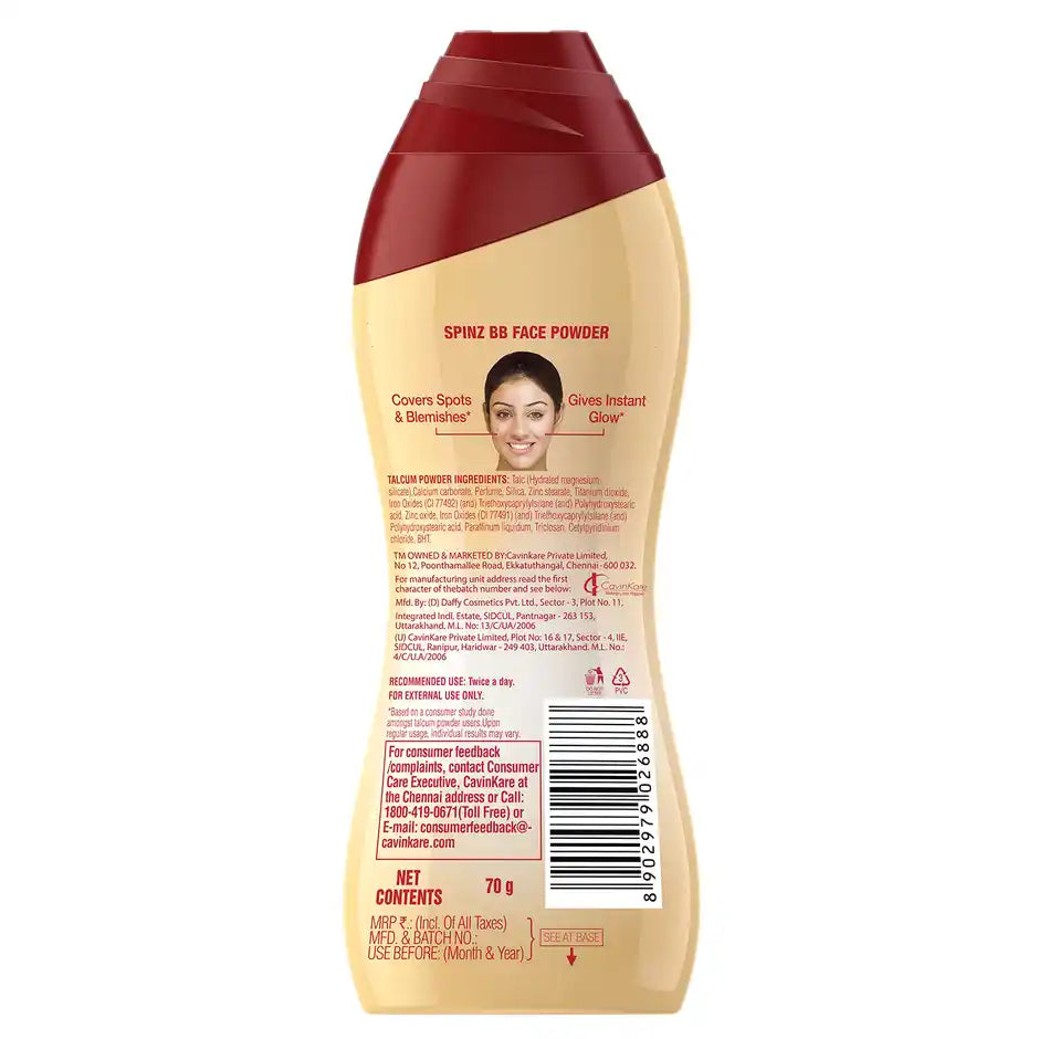 Spinz BB Brightening Face Talc