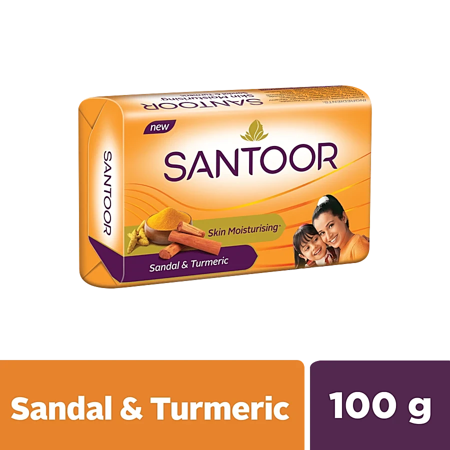 Santoor Skin Moisturising Sandal & Turmeric Soap