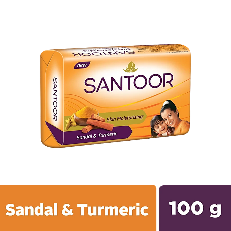Santoor Skin Moisturising Sandal & Turmeric Soap