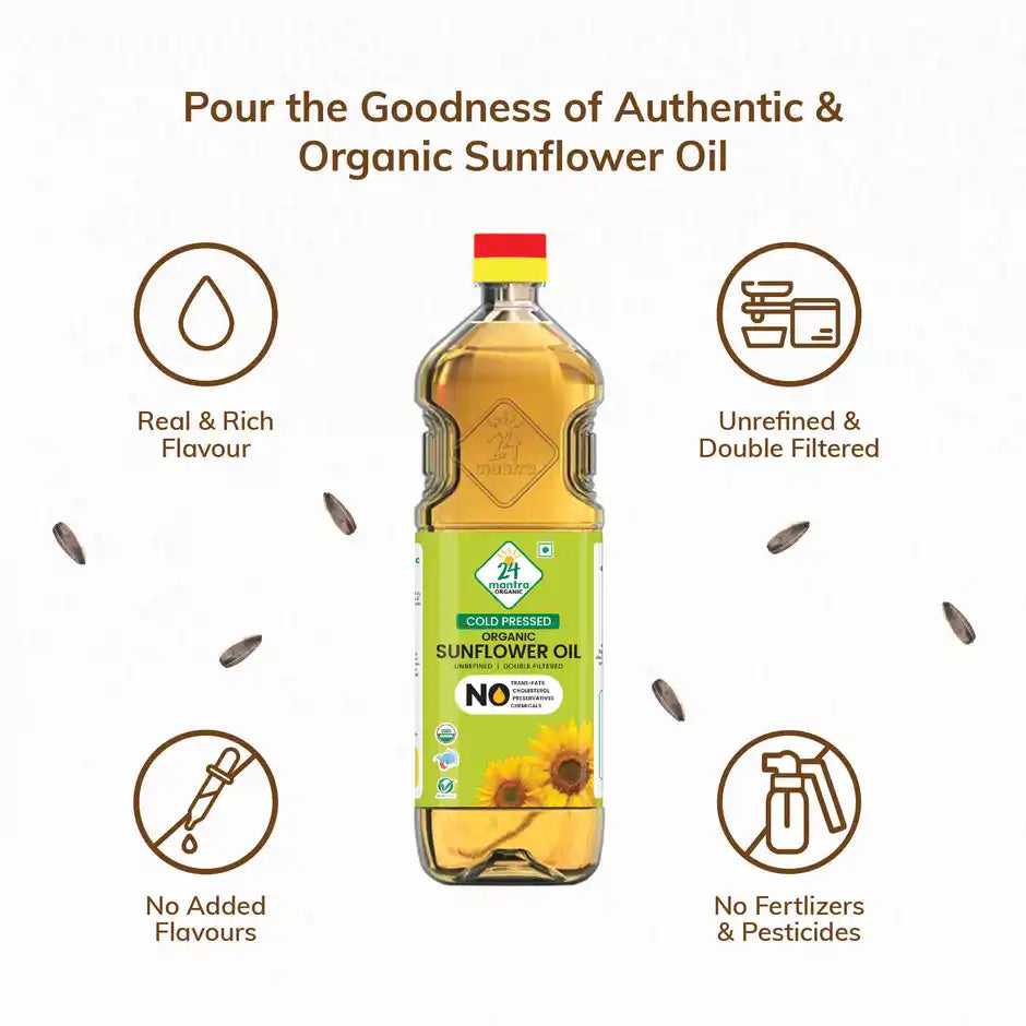 24 Mantra's Sunflower Cold Pressed Oil