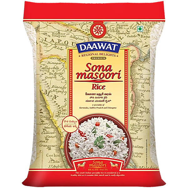 Daawat Sona Masoori/ Sonamasuri Rice (Medium Grain)