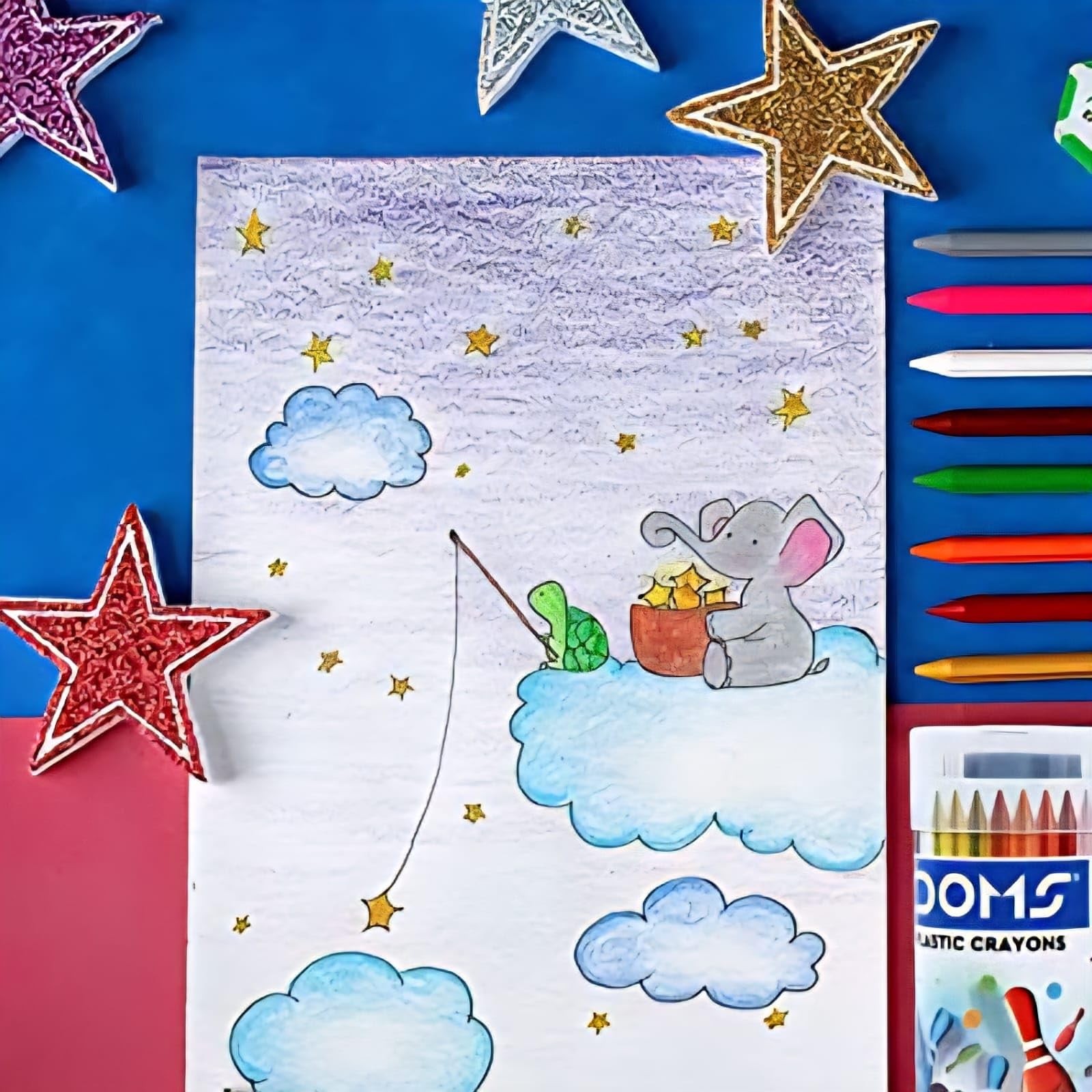 Doms Round Plastic Crayons