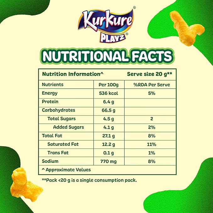 Kurkure Puffcorn Yummy Cheese
