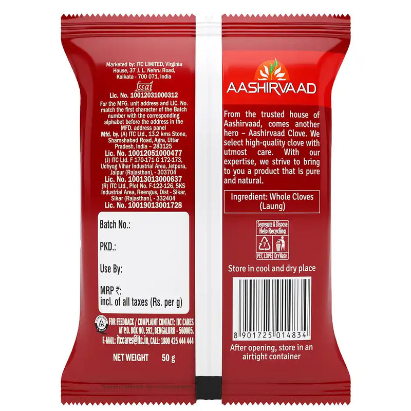 Aashirvaad Whole Laung (Cloves) 50 g Pouch