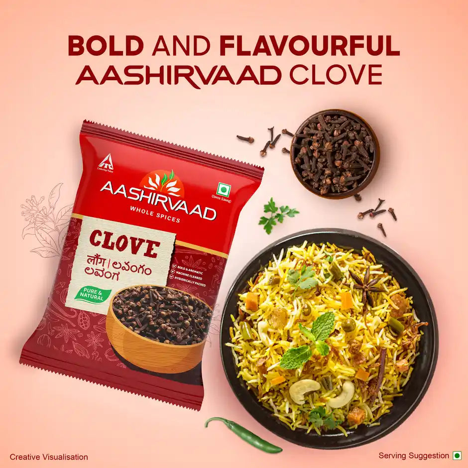 Aashirvaad Whole Laung (Cloves) 50 g Pouch