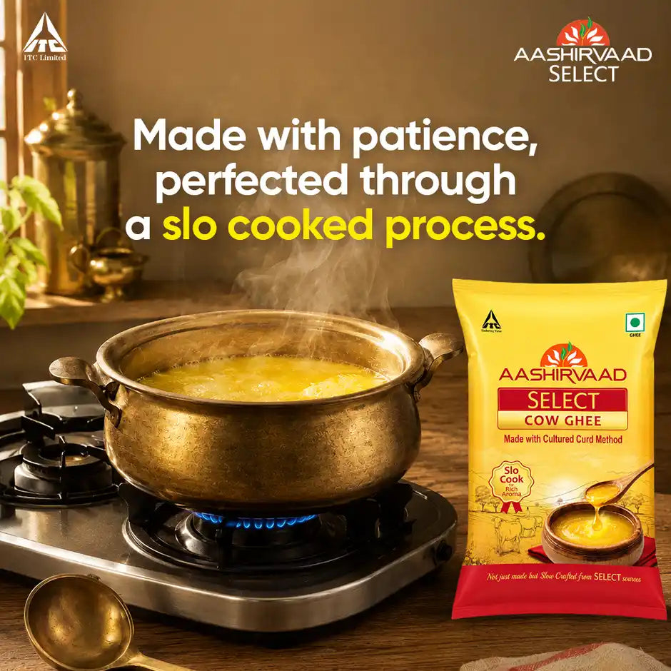Aashirvaad Select Cow Ghee Made with Cultured Curd Method