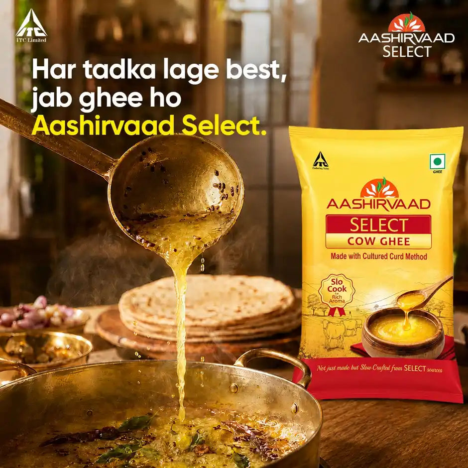 Aashirvaad Select Cow Ghee Made with Cultured Curd Method