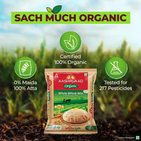 Aashirvaad Truly Organic Whole Wheat Atta, 0% Maida