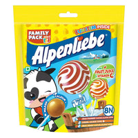 Alpenliebe Lollipop Orange, Strawberry & Caramel Flavour Family Pack