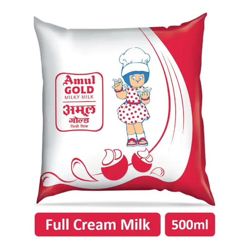 Amul Gold Full Cream Fresh Milk | Pouch