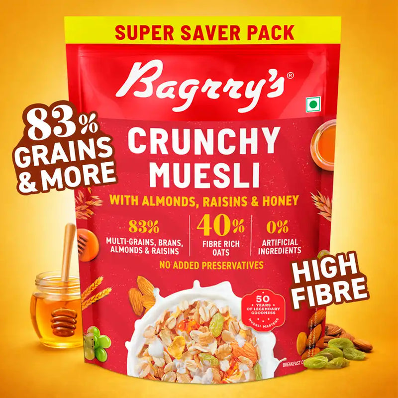 Bagrry's Crunchy Muesli with Almonds, Raisins & Honey