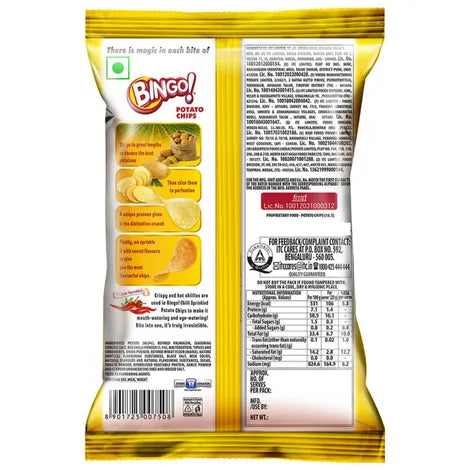 Bingo Original Chilli Sprinkled Potato Chips 85g