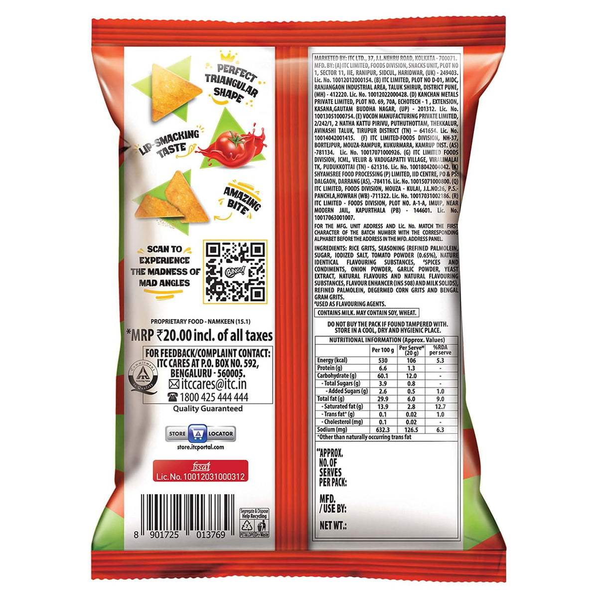 Bingo! Mad Angles Tomato Madness Crisps