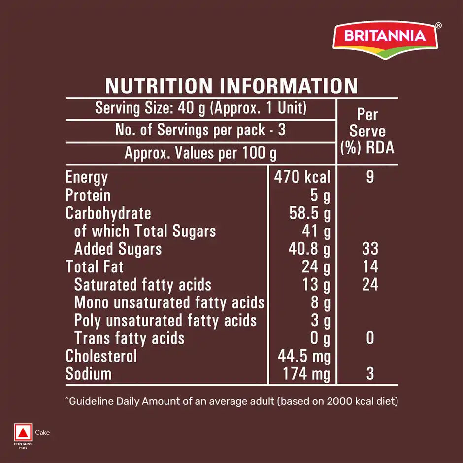 Britannia Fudge It Chocolate Brownie