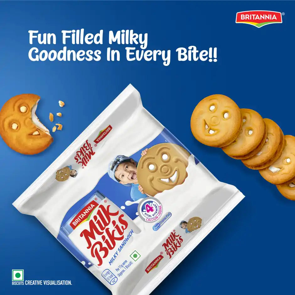 Britannia Milk Bikis Biscuits