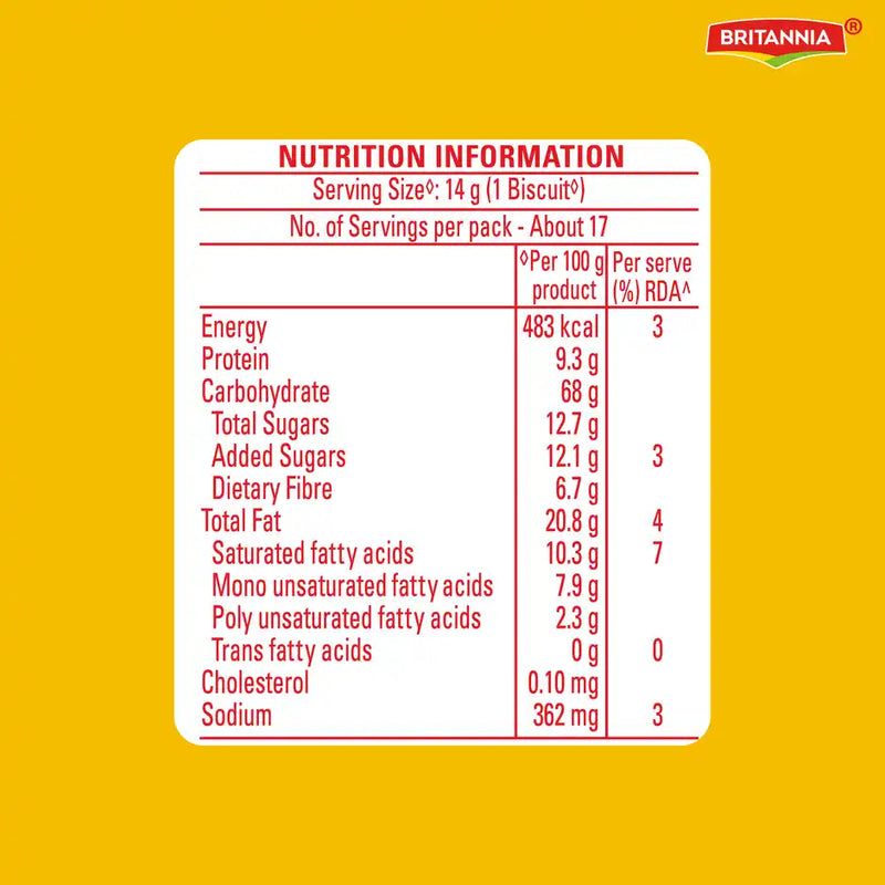 Britannia Nutrichoice High-Fibre Digestive Biscuits