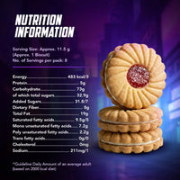 Britannia Treat Jim Jam Naughty Jam creme Biscuits | Trans Fat-free