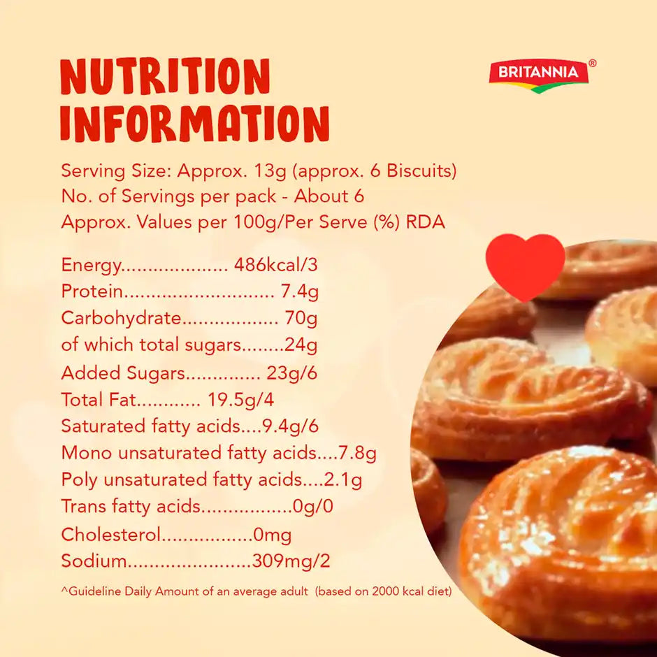 Britannia Little Hearts Classic Crunch Biscuits