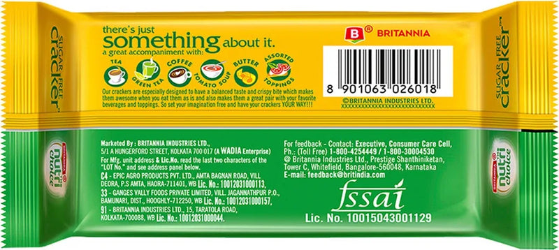 Britannia Nutrichoice Sugar Free Plain Crackers
