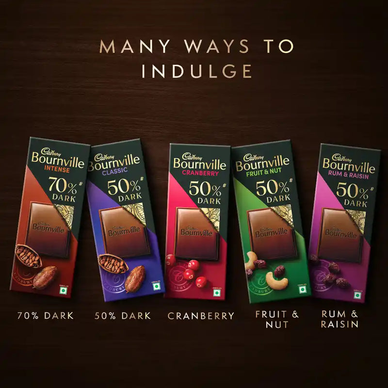 Cadbury Bournville Rich Cocoa 70% Dark Chocolate Bar