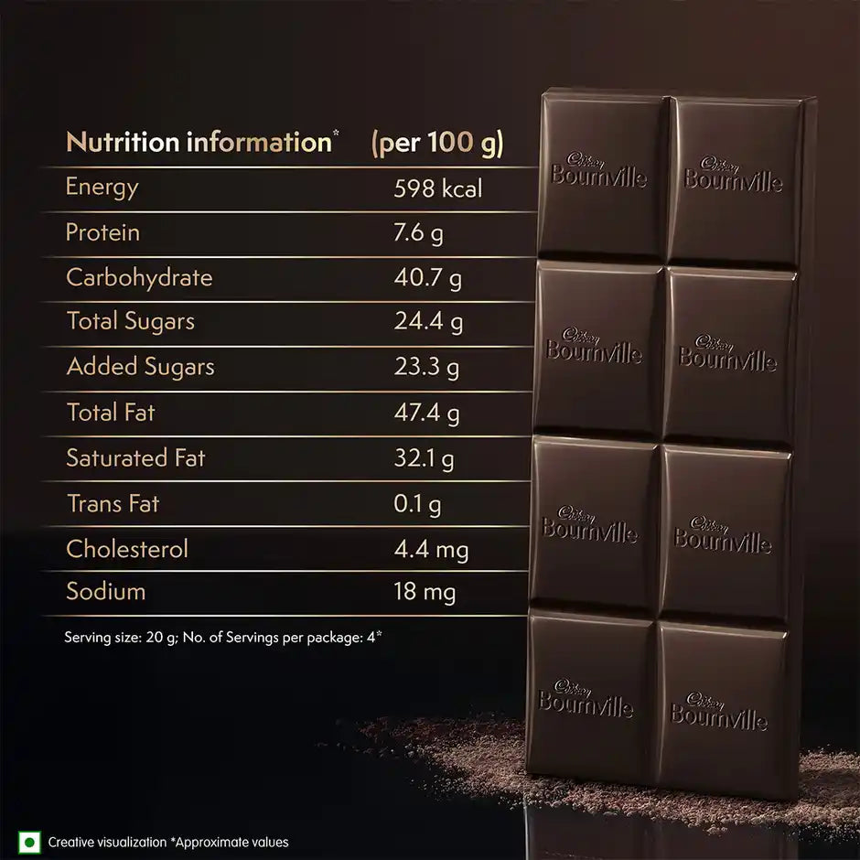 Cadbury Bournville Rich Cocoa 70% Dark Chocolate Bar
