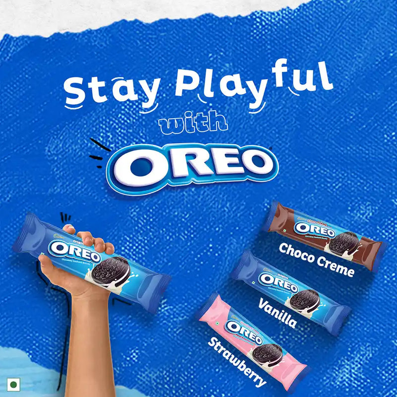 Cadbury Oreo BTS Vanilla Flavour Creme Sandwich Biscuit Mega Family Pack