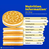 Cadbury Oreo Golden Vanilla Flavour Creme Sandwich Biscuit