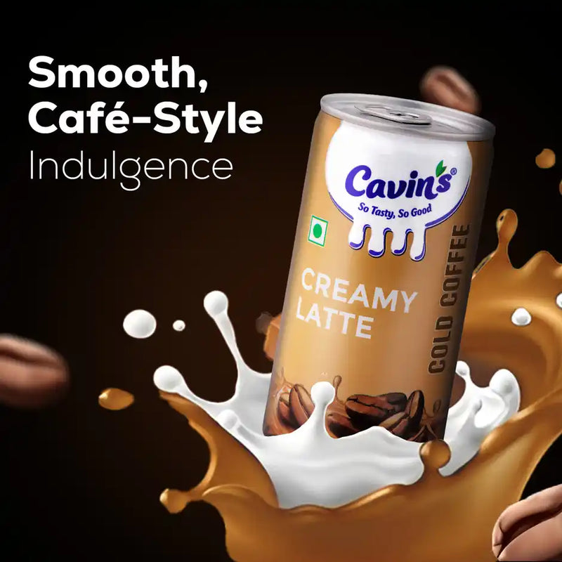 Cavin's Creamy Latte Cold Coffee | Cafe Style, Ready to Drink