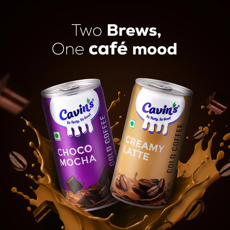 Cavin's Creamy Latte Cold Coffee | Cafe Style, Ready to Drink