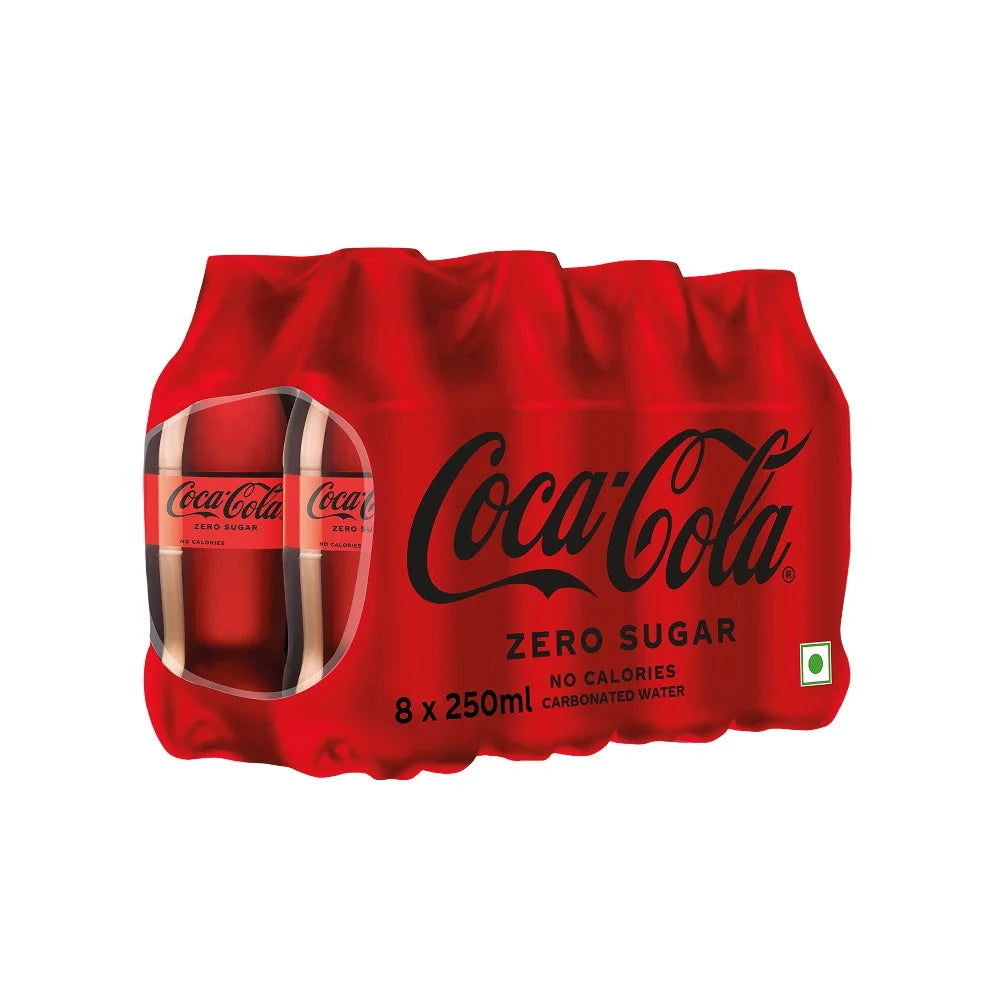 Coca-Cola Zero Sugar 250ml pet bottle pack of 8