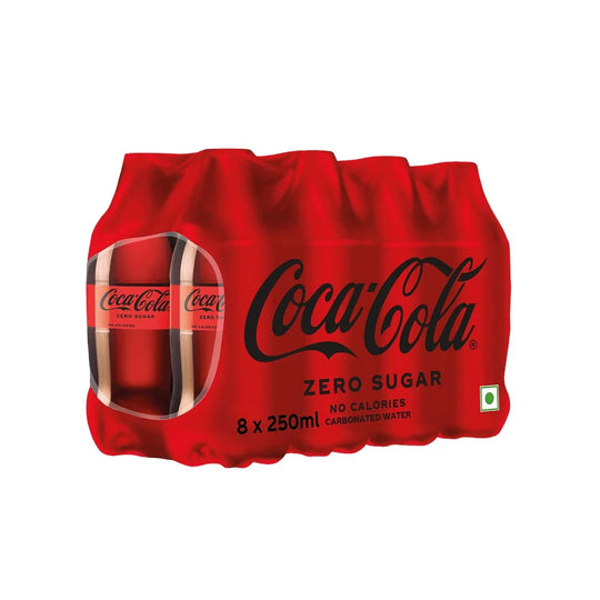 Coca-Cola Zero Sugar 250ml pet bottle pack of 8