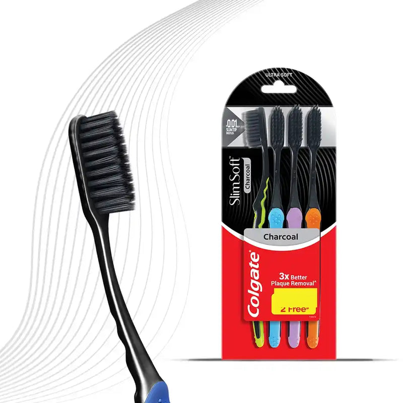 Colgate SlimSoft Charcoal Soft Toothbrush