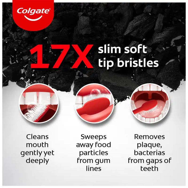 Colgate SlimSoft Charcoal Soft Toothbrush