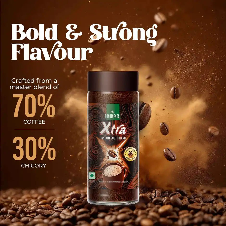 Continental Xtra Instant Strong Coffee - Jar