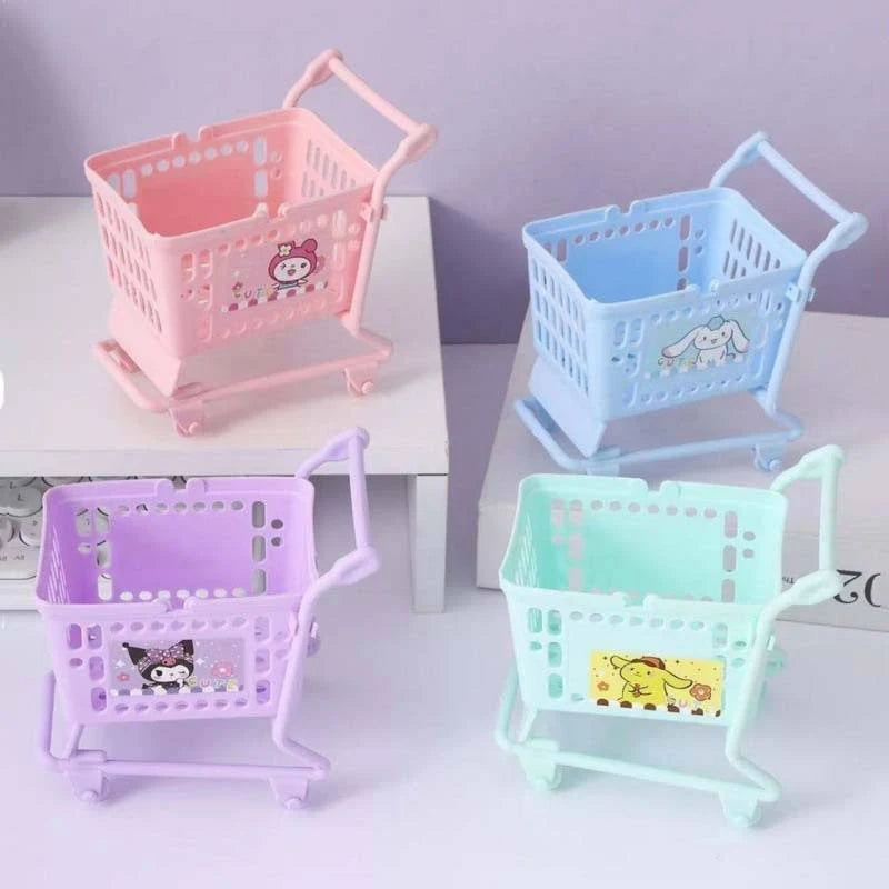 Mini Kawaii Shopping Cart Organizer