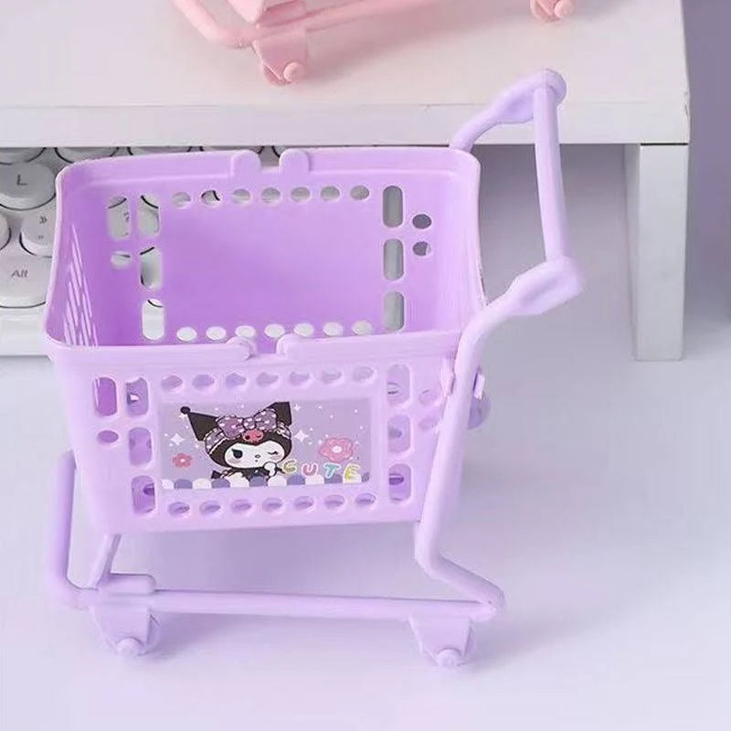 Mini Kawaii Shopping Cart Organizer