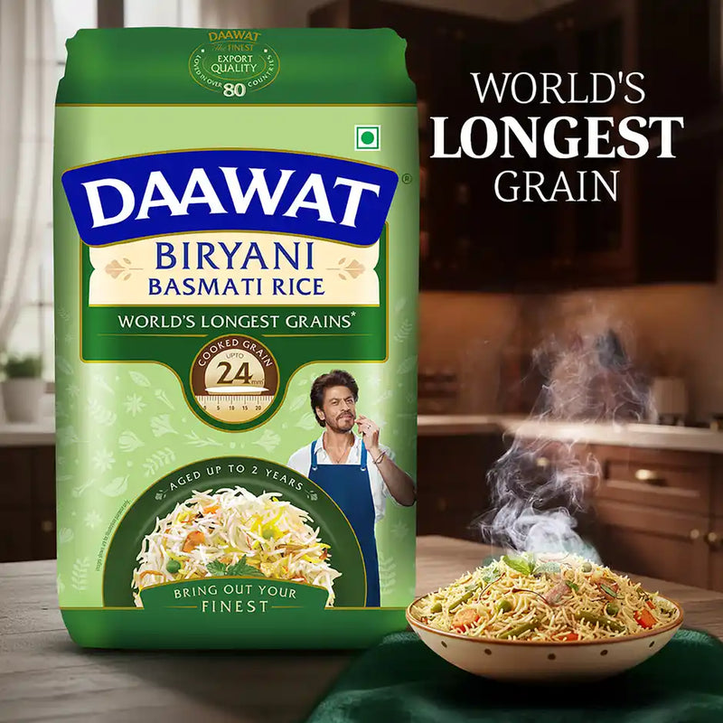Daawat Biryani Pure Basmati Rice | Extra Long Grain