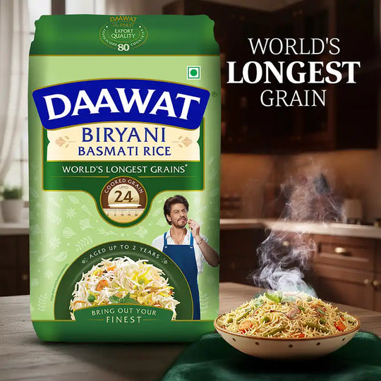Daawat Biryani Pure Basmati Rice | Extra Long Grain