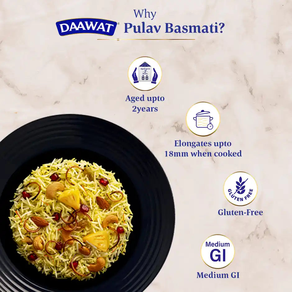 Daawat Pulav Pure Basmati Rice | Long Grain