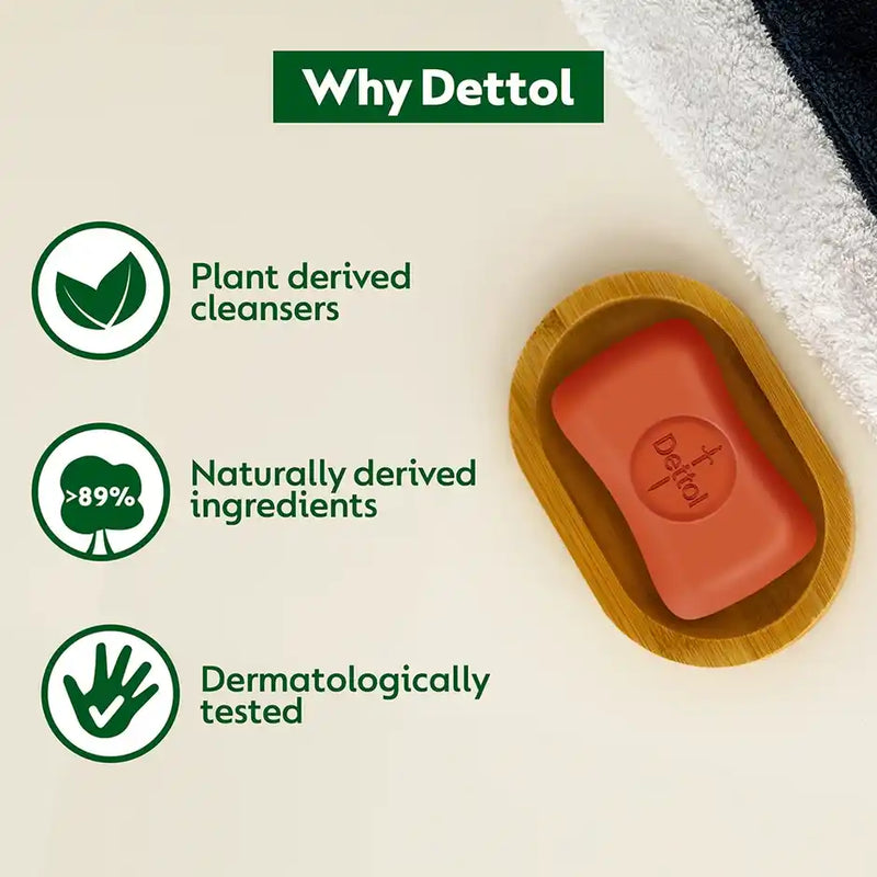 Dettol Original Bathing Soap Bar with 12hr Protective Shield