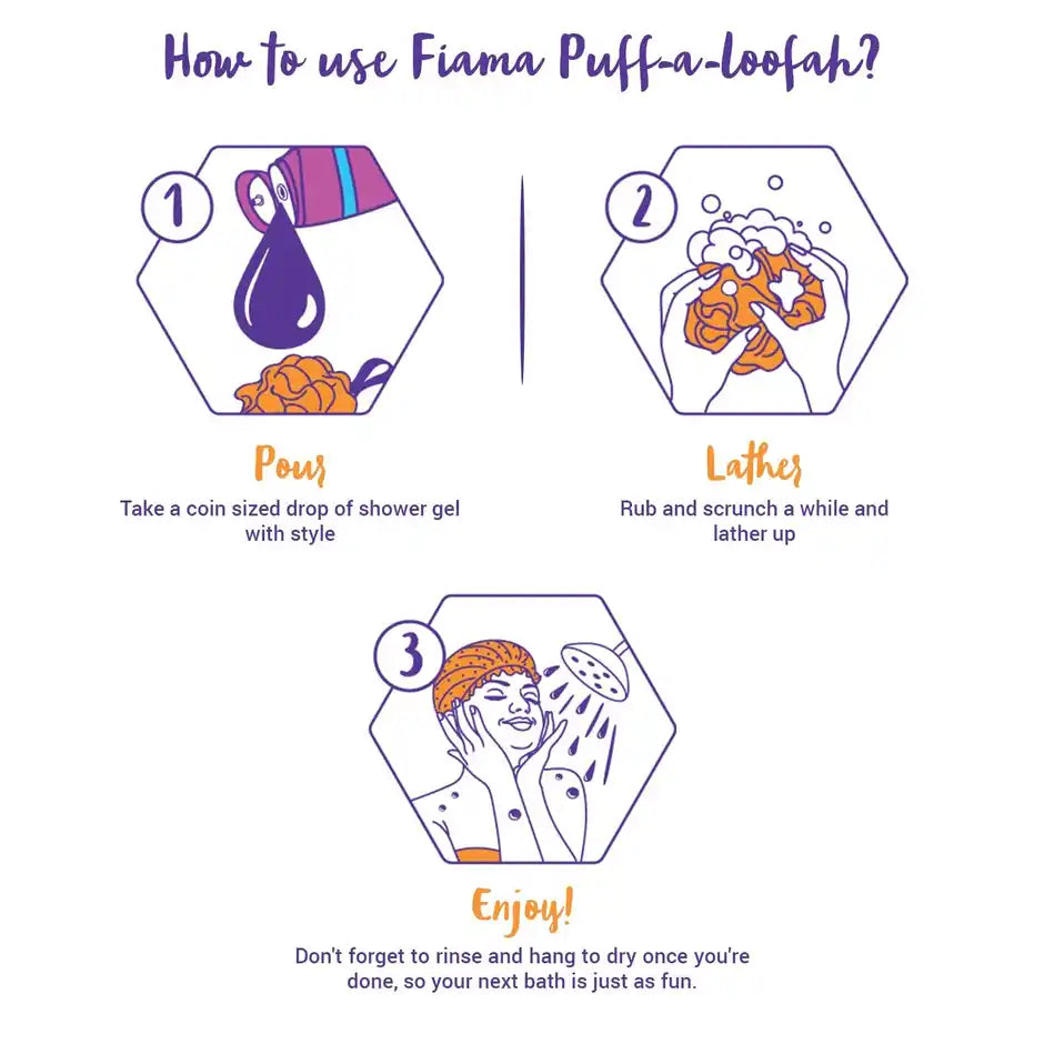 Fiama Bath Essential Puff-a-Loofah