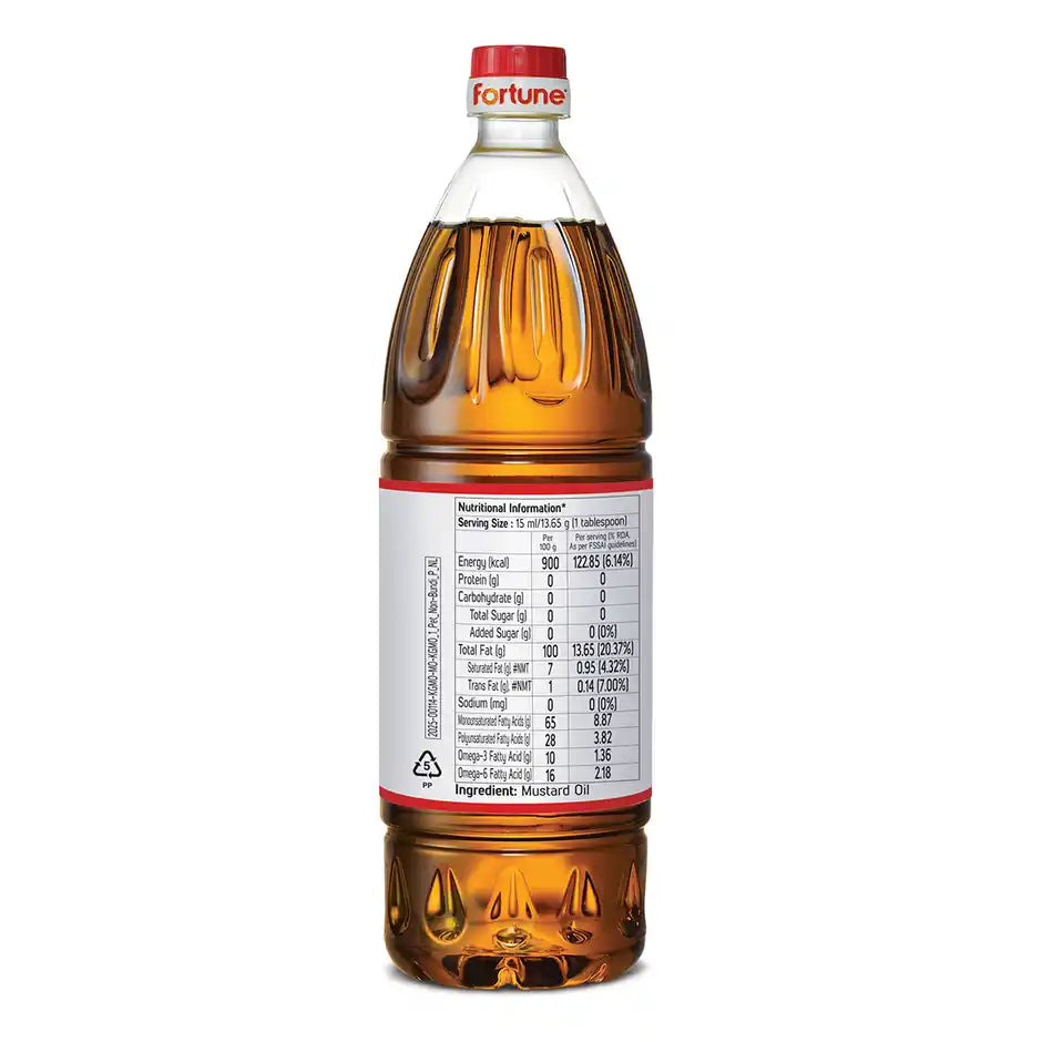 Fortune Kachi Ghani Mustard Oil | Bottle