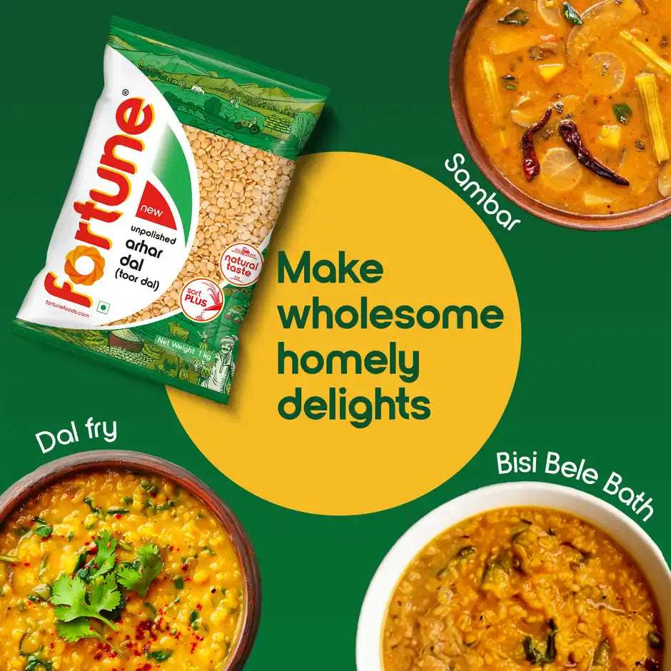 Fortune Unpolished Arhar Dal