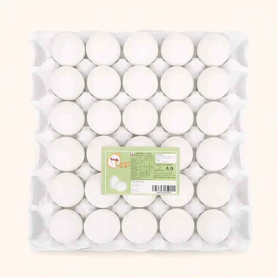 Fresh White Eggs