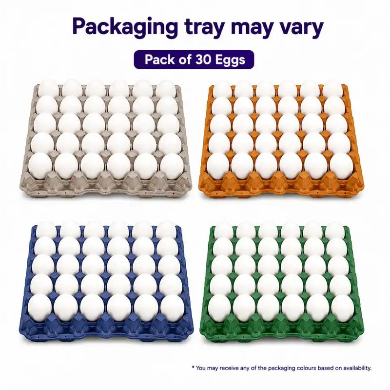 Fresh White Eggs