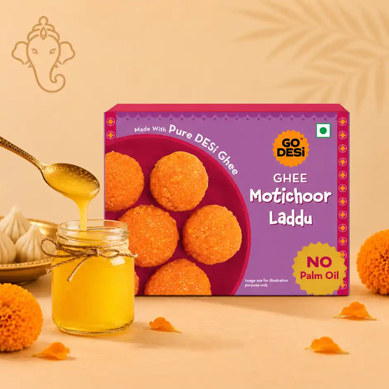 GO DESi Ghee Motichoor Laddu